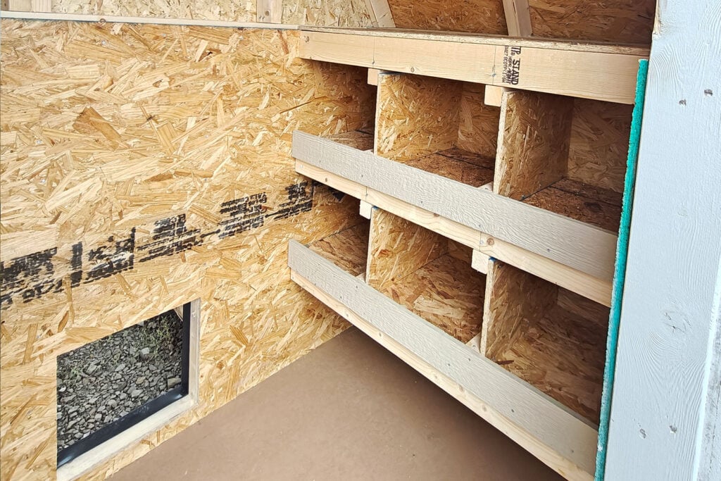 chicken coop laying boxes