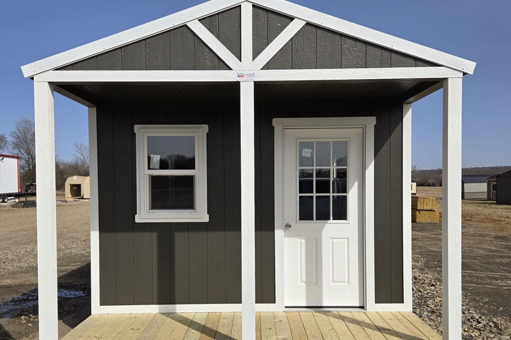 Lofted Elite Cabin with Covered Porch & Metal Roof