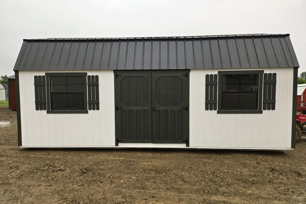 side lofted barn