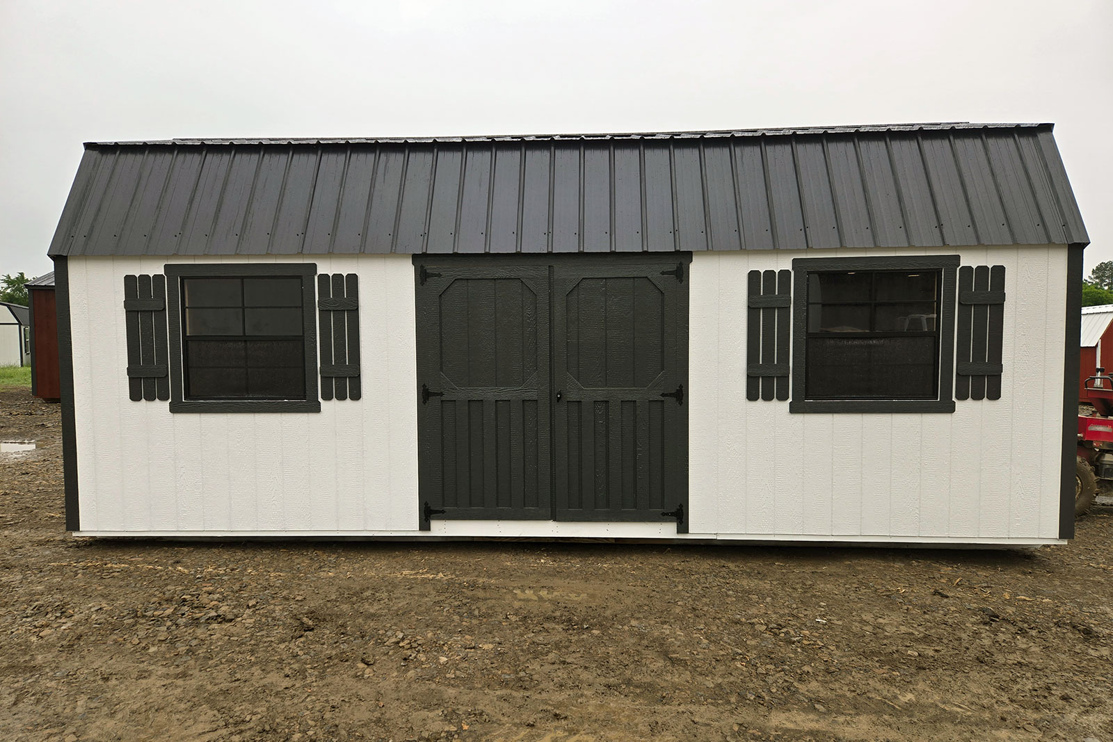 side lofted barn
