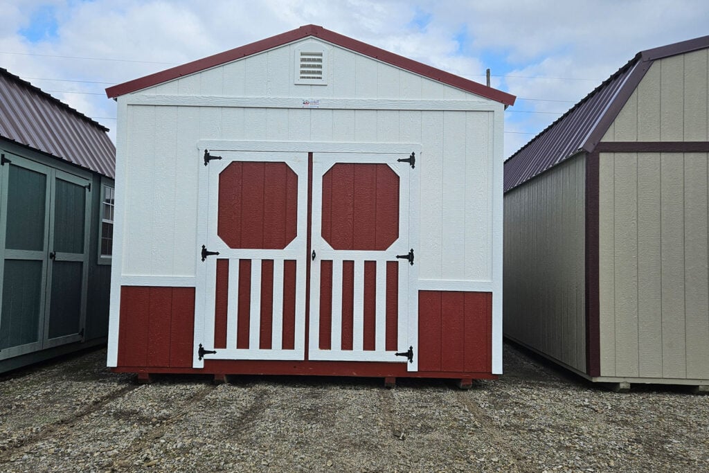 Utility shed - white