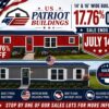 Celebrate America’s 250th Birthday With 17.76% Off 14’ & 16’ Wide Buildings